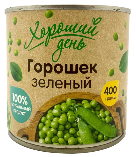 Горошек зеленый Хороший день 400г