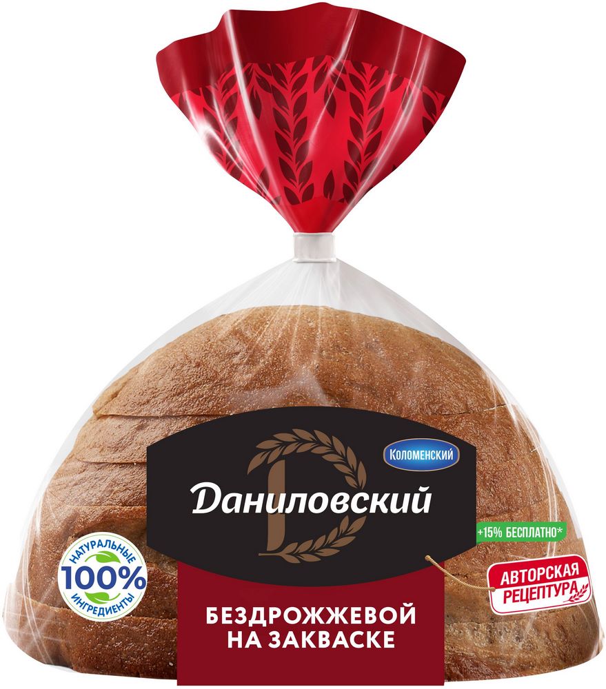 Хлеб Даниловский Коломенское ржано-пшеничный в нарезке 350г
