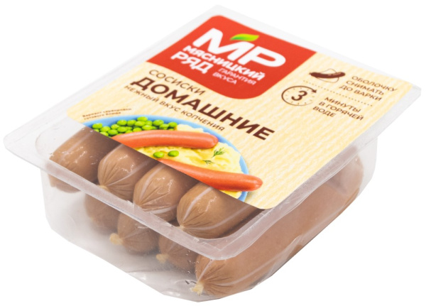 Сосиски Домашние вареные охлажденные 420г Мясницкий ряд