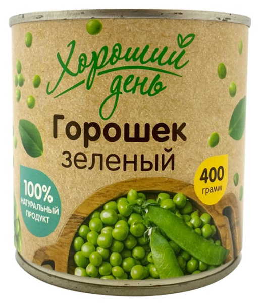 Горошек зеленый Хороший день 400г