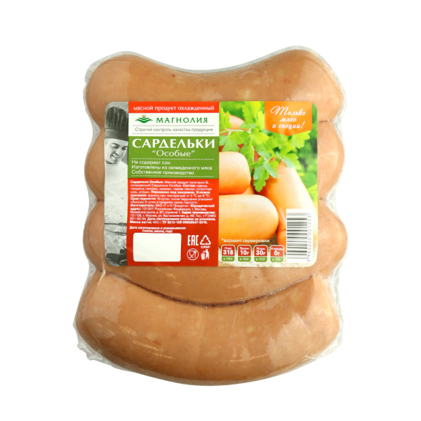 Сардельки Особые Магнолия 450г