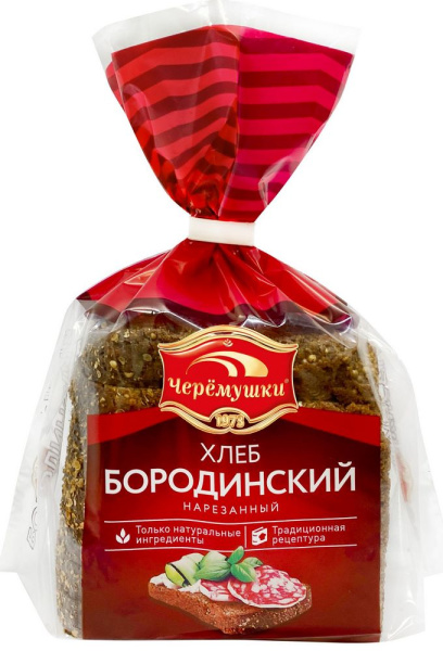 Хлеб Бородинский нарезка Черемушки 390г